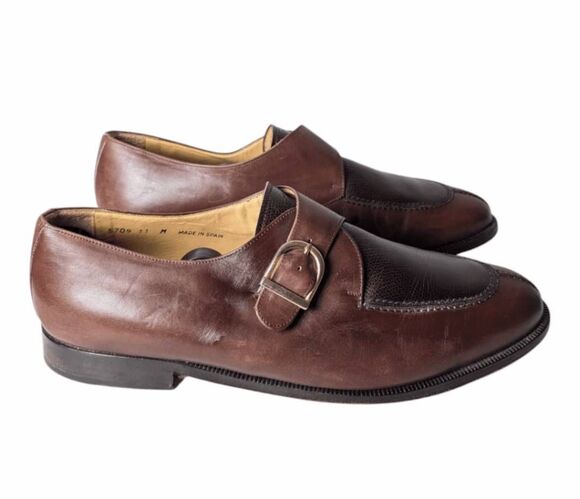 MAGNANNI Meris Brown Leather Monk Strap Loafer Size 11M main image 8